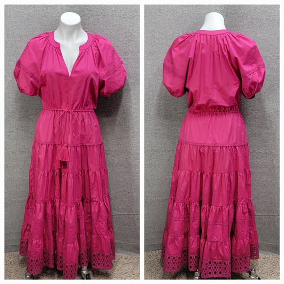 ALEXIS RAISSA TIERED MIDI DRESS, SIZE M - Picture 2 of 8